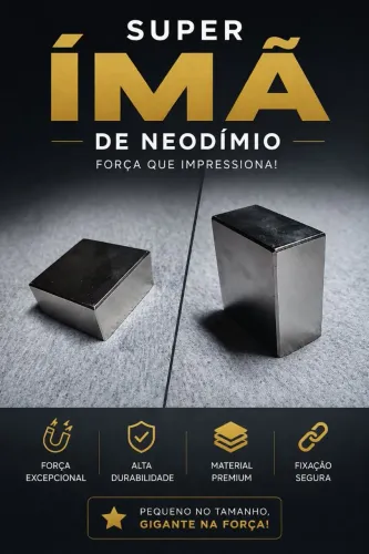 SUPER Ímã - Neodímio cubo - Trava tudo - 50x50x25 - N55