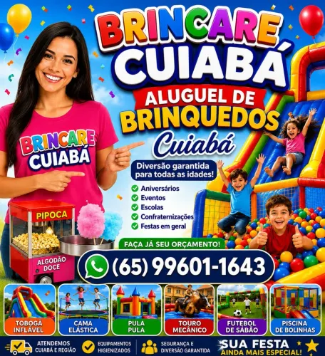 Aluguel de tobogã escorregador Cuiabá 