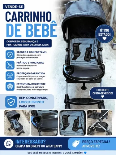 Vendo carrinho de bebê