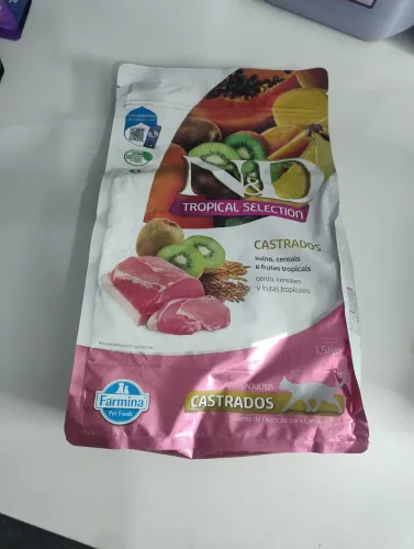 Ração N&d Tropical Gatos Castrados Suíno Frutas E Tropicais 1,5kg