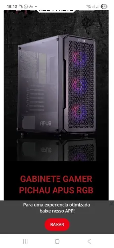 GABINETE GAMER APUS RGB
