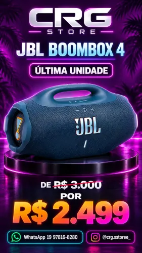 Caixa de Som JBL BOOMBOX Lacrada Original AZUL
