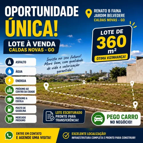 Vendo lote  em caldas novas 