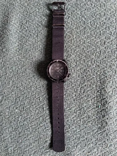 Relógio Seiko Automático Masculino - Pulseira NATO Preta