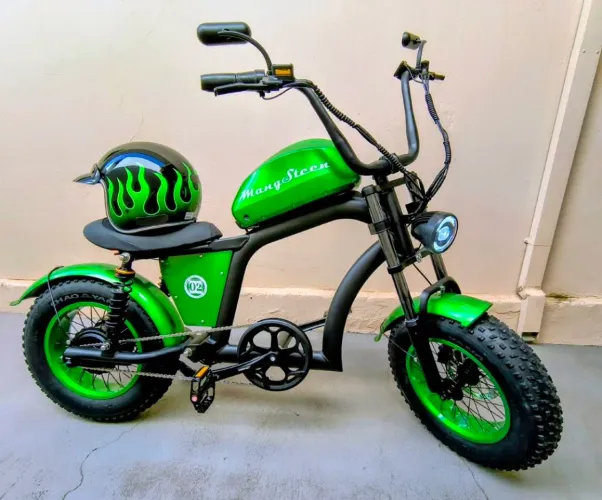 Bicicleta Elétrica Mangosteen FT02 Mini Chopper