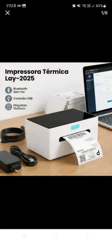 Impressora térmica ( ideal para qm vende no mercado livre ,shoppee)