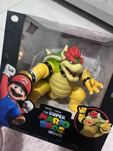 Figure Bowser Super Mario Filme 18 cm Com Efeito De Fumaça Lacrado 2023