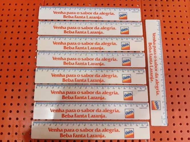 Réguas promocionais da da fanta anos 90 9un