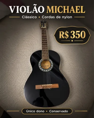 Violão Michael clássico conservado