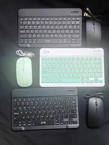 Kit Teclado + Mouse Bluetooth Sem Fio Compacto - Promoção R$ 59,00