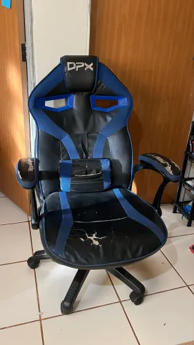 Cadeira Gamer DPX Azul e Preta ? Confortável e Reclinável