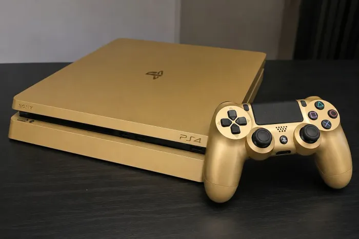 Playstation 4 slim dourado 1tera