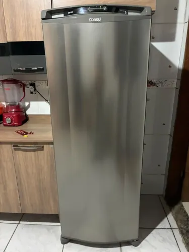 Geladeira Frost Free Consul 337L com Espaço Extra Frio Inox