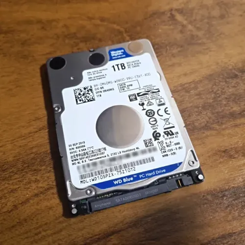 HD 1TB Notebook Western Digital Blue, 5400RPM, 150MB/s, 2.5", 1 TB (Funcionando 100%)