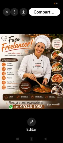 Freelancer/cozinheira