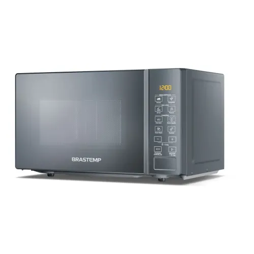 Micro-ondas brastemp inox, na caixa. (BRASTEMP Micro-Ondas BMS46 Espelhado 32L Brastemp)