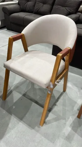 CADEIRA DE JANTAR ESTILO POLTRONA, LINHO CRU (ÚLTIMAS PEÇAS)