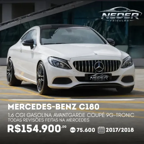 Mercedes-Benz C-180 CGI Coupe Avant. 1.6 TB 16V Aut. 2018