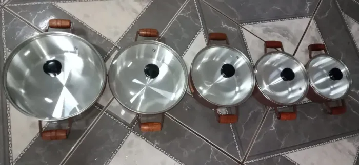 Jogo de panela cava alumei o batido
