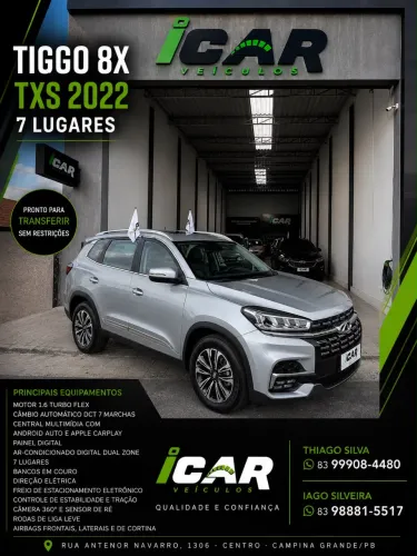 Chery Tiggo 8 TXS 1.6 Turbo Tgdi AUT 2022