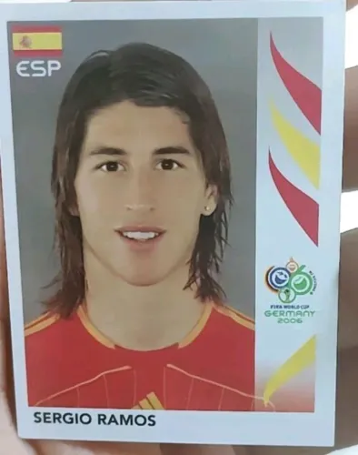 Figurinha- Sergio Ramos- Copa do mundo 2006 na Alemanha- Número *538- Espanha