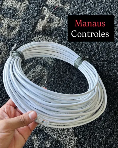 Cabo de Rede 20 Metros Branco CAT5 ( Entregamos )