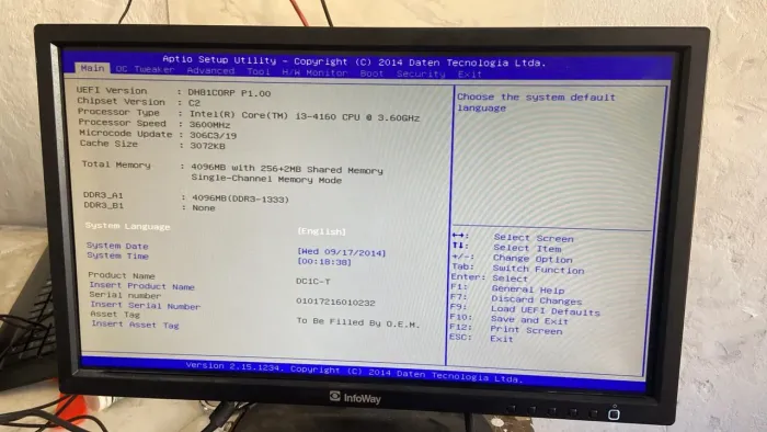 Vendo monitor Básico 20 Pol sem defeito