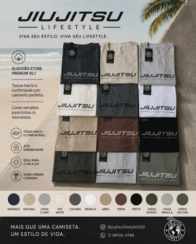 Camisa Marca : Jiujitsu Lifestyle 