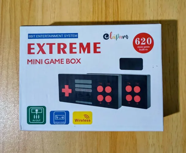 Game Box extreme com 620 jogos Wireless com 2 controles