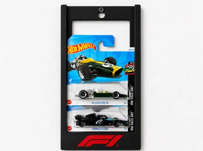 Expositor / Suporte F1 Hot Wheels Mainline com Logo