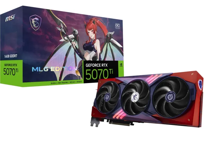 Placa de Vídeo MSI GeForce RTX5070TI MLG Edition OC 16GB - Lacrado