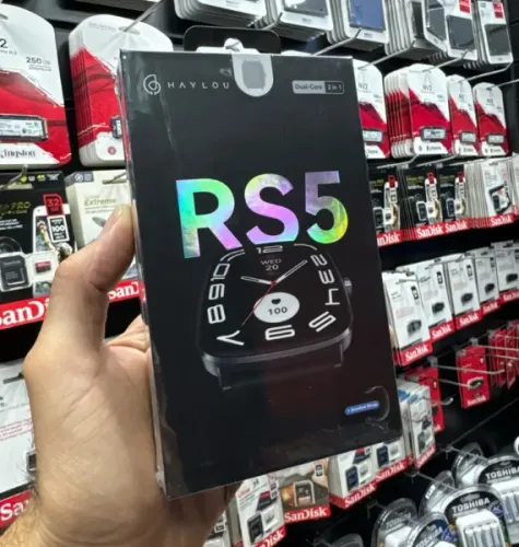 Smartwatch Haylou RS5 | Tela AMOLED 2.01" | Novo e Lacrado