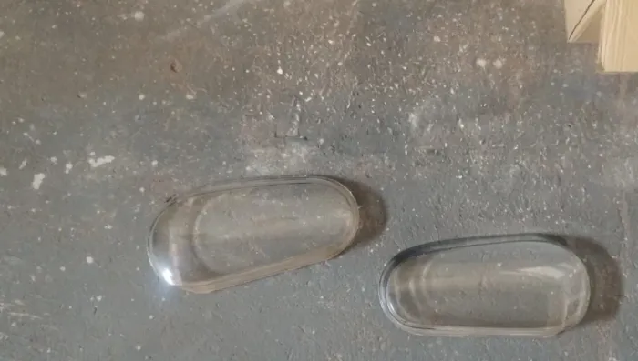 Par de lentes de vidro do farol do Golf MK4 