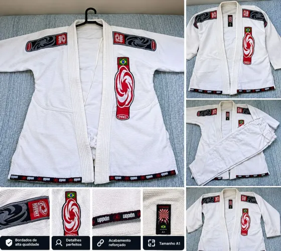Kimono de Jiu-Jitsu Branco Pro - A1