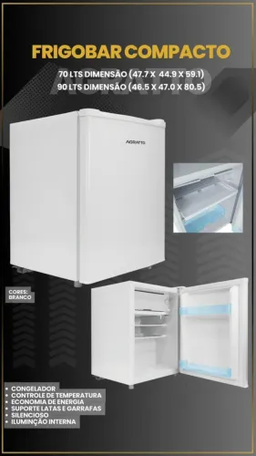 Frigobar Compacto 70L Novo