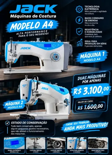 Máquinas de Costura JACK A4
