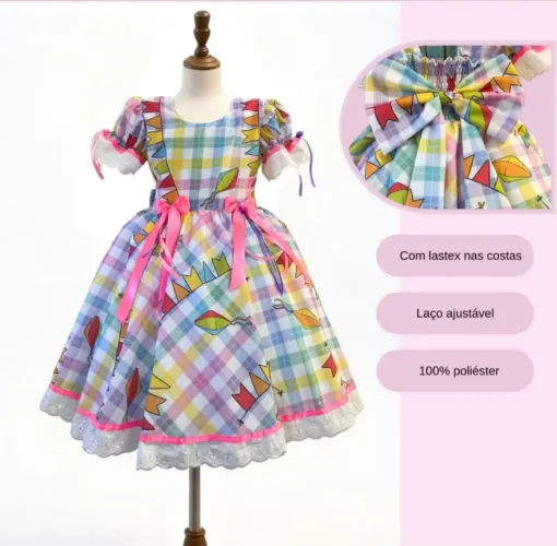 Vestido infantil junino