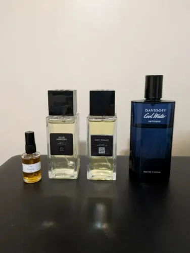 Kit perfumes - In The Box (Blue Memory, Fire Snake),Cool Water Davidoff,amostra The Rustic