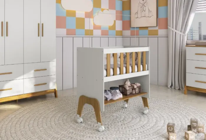 Mini Berço Guti Retro, 100% MDF (Novo)