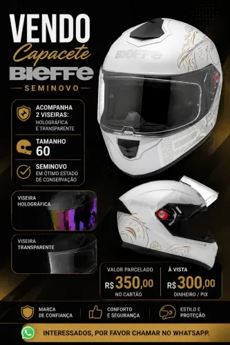 Vendo Capacete Bieffe