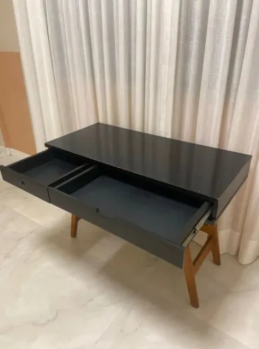 Escrivaninha Mesa 2 Gavetas TOK&STOK