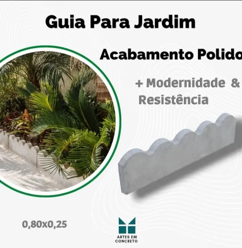 MINI GUIA EM CONCRETO MACIÇO POLIDO