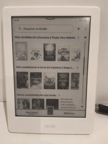 Kindle Amazon (8ª Geração) Branco - Usado, Excelente Estado e Funcionando Perfeitamente