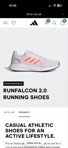 PERFORMANCE RUNFALCON 2.0 RUNNING SHOES