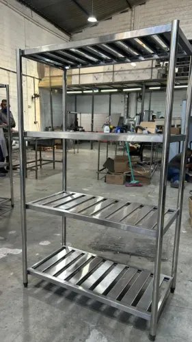 Estante Inox 1,80m Armazenagem Industrial Reforçada
