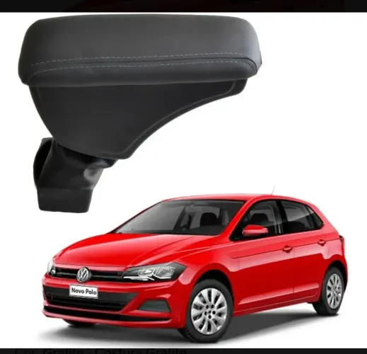 Apoio de Braço VW Novo Polo Encosto Descanso Porta Objetos