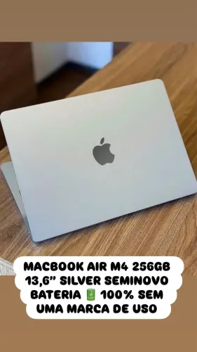 MacBook Air M4 256GB 13? silver seminovo
