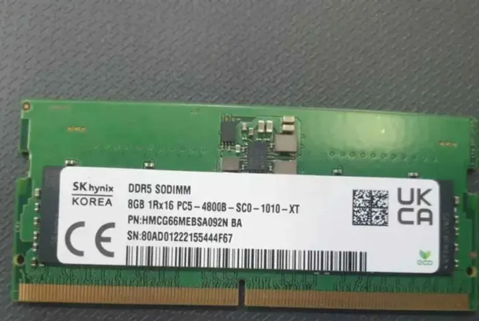 Memoria ddr5 8gb