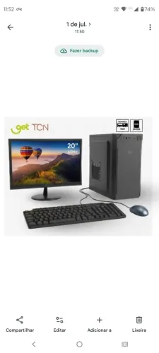 Pc Intel Core I5 Completo + Monitor 20" *ENTREGA GRÁTIS*