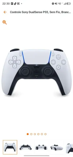 Controle ps5 dualsense branco usado
